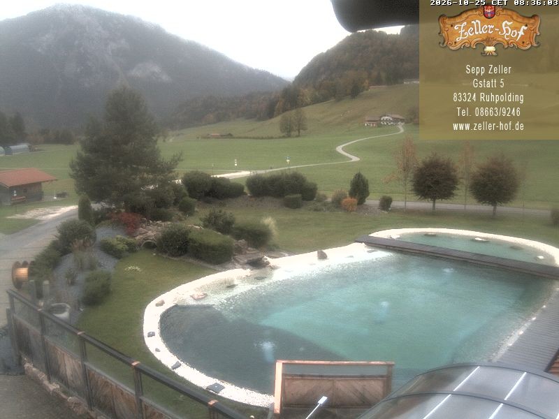 Archiv Foto Webcam Ruhpolding: Blick vom Zeller Hof