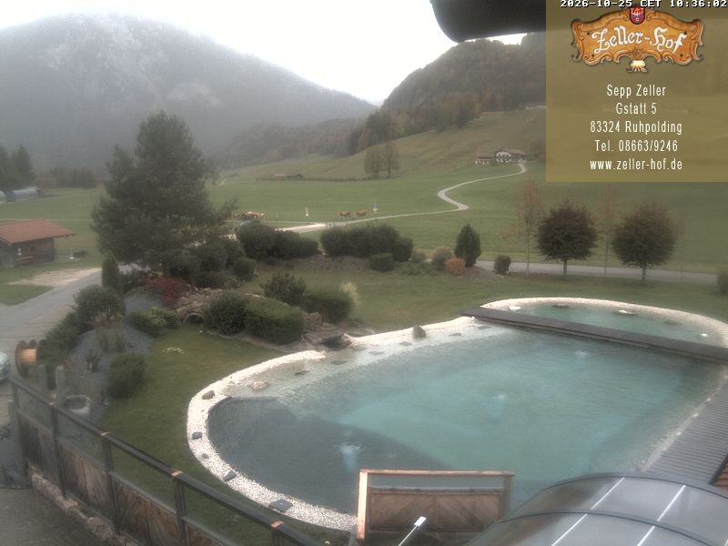 Archiv Foto Webcam Ruhpolding: Blick vom Zeller Hof