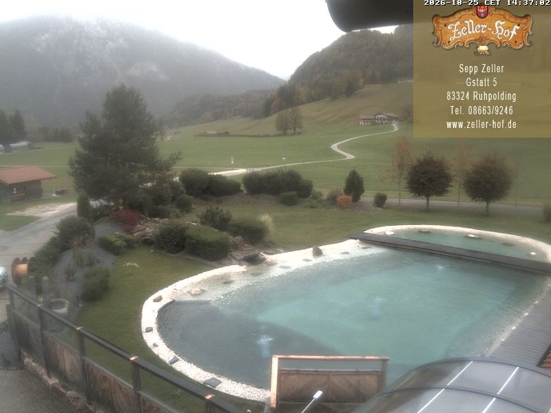 Archiv Foto Webcam Ruhpolding: Blick vom Zeller Hof