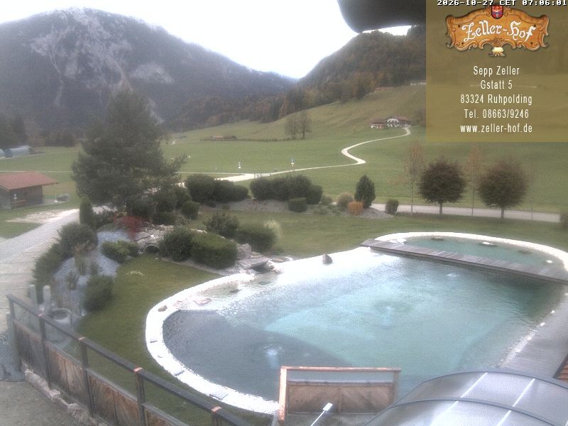Archiv Foto Webcam Ruhpolding: Blick vom Zeller Hof