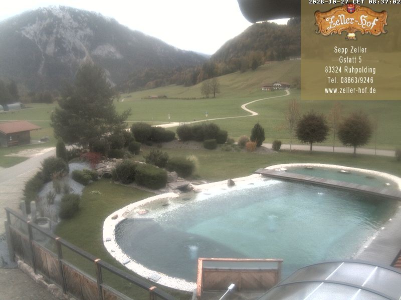 Archiv Foto Webcam Ruhpolding: Blick vom Zeller Hof