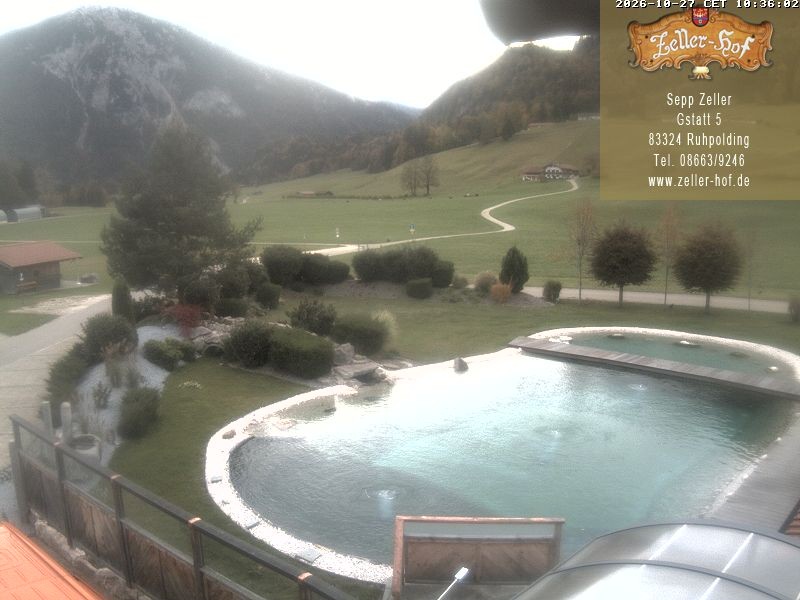 Archiv Foto Webcam Ruhpolding: Blick vom Zeller Hof