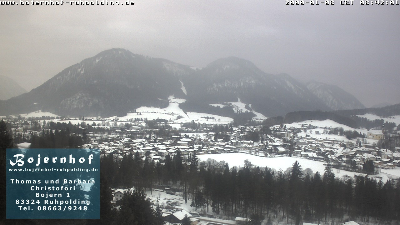 Archiv Foto Webcam Ruhpolding: Unterkunft Bojernhof