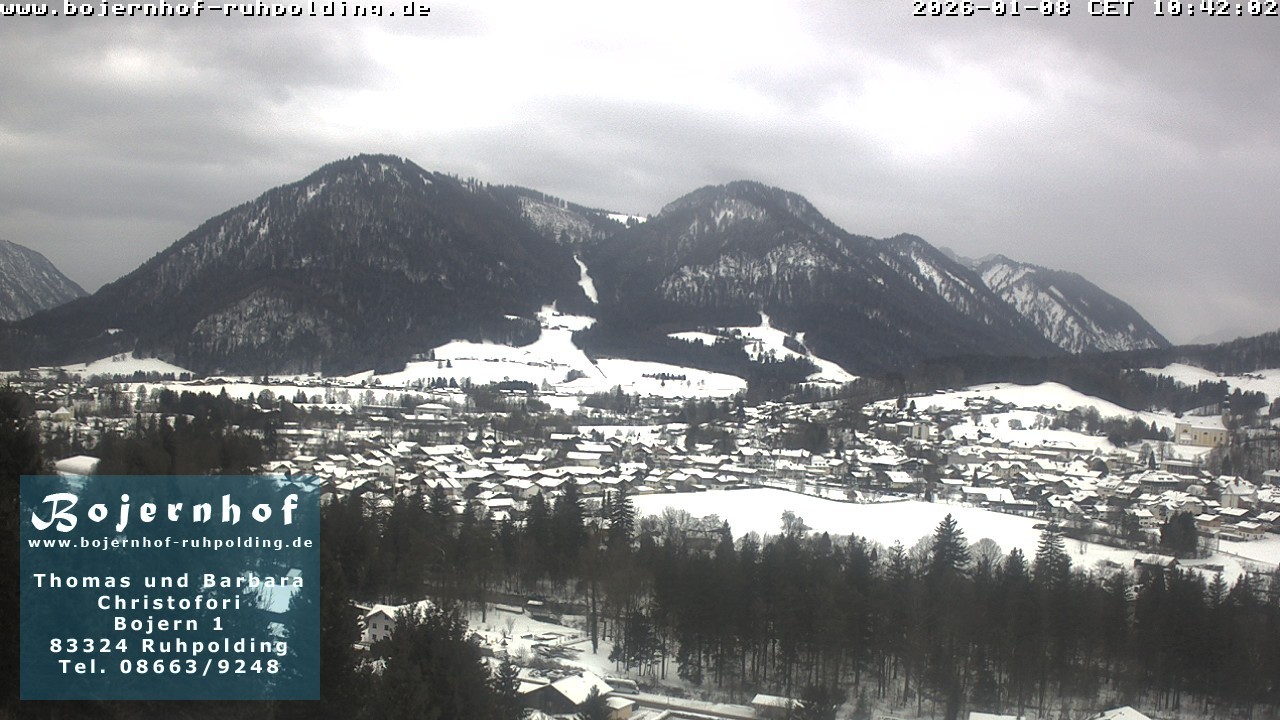 Archiv Foto Webcam Ruhpolding: Unterkunft Bojernhof