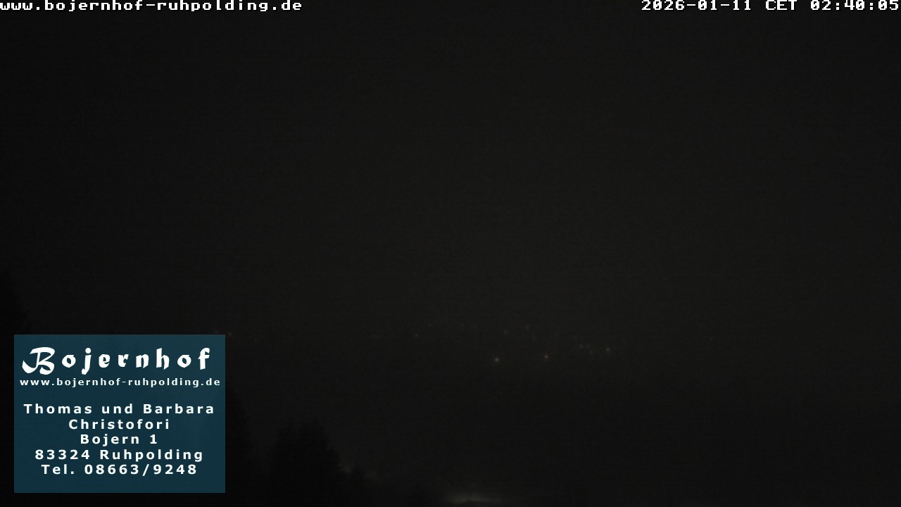 Archiv Foto Webcam Ruhpolding: Unterkunft Bojernhof