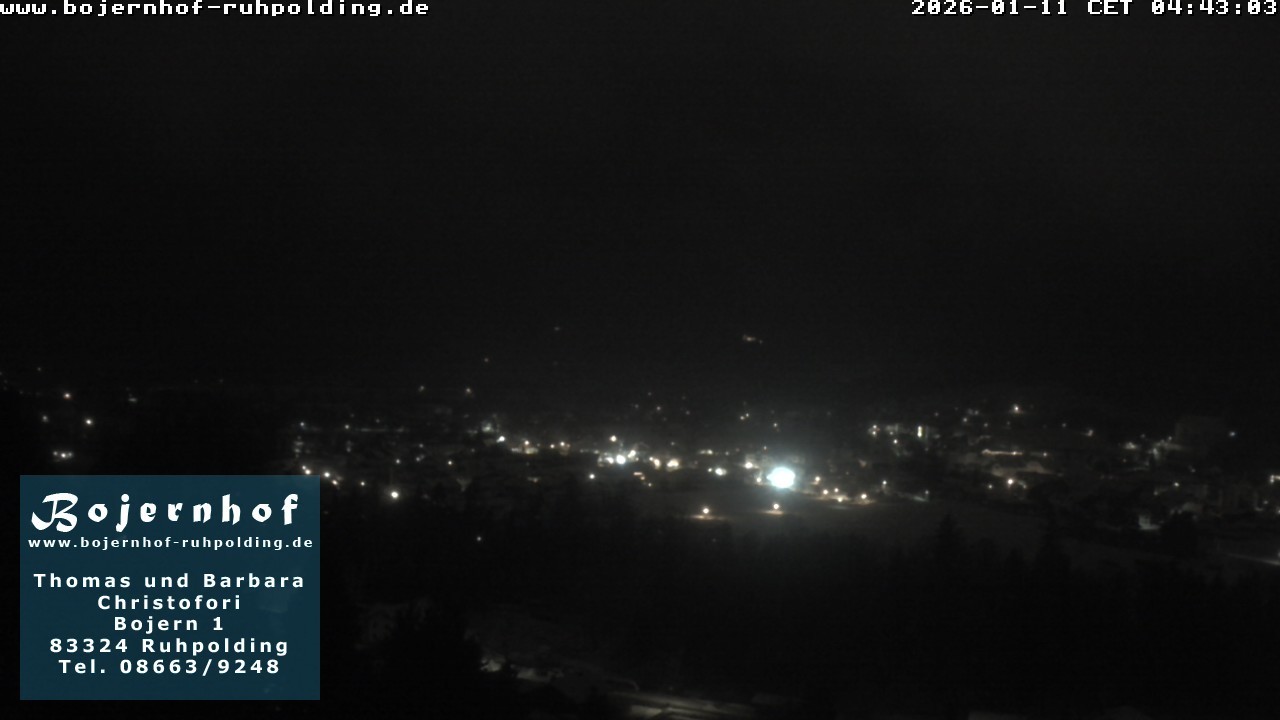 Archiv Foto Webcam Ruhpolding: Unterkunft Bojernhof