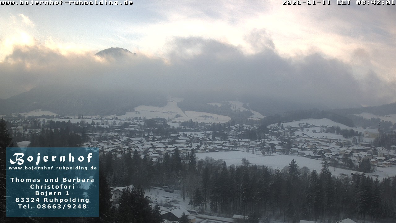 Archiv Foto Webcam Ruhpolding: Unterkunft Bojernhof