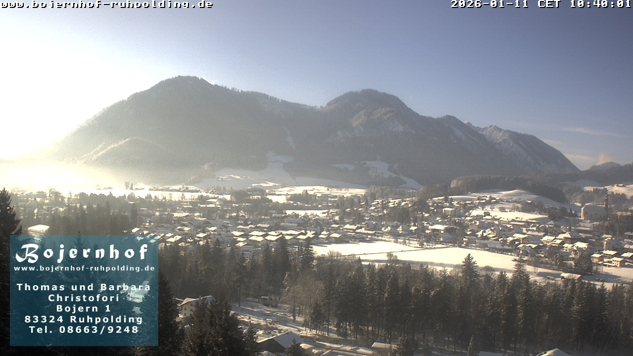Archiv Foto Webcam Ruhpolding: Unterkunft Bojernhof