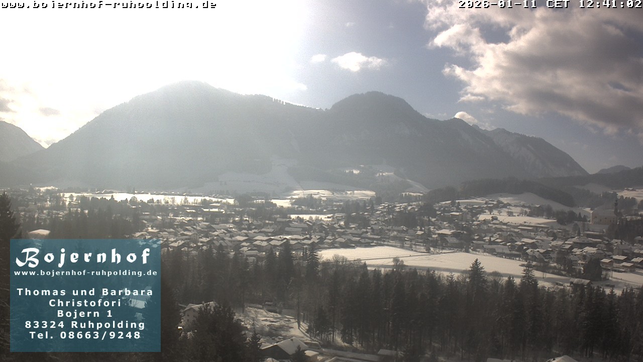 Archiv Foto Webcam Ruhpolding: Unterkunft Bojernhof