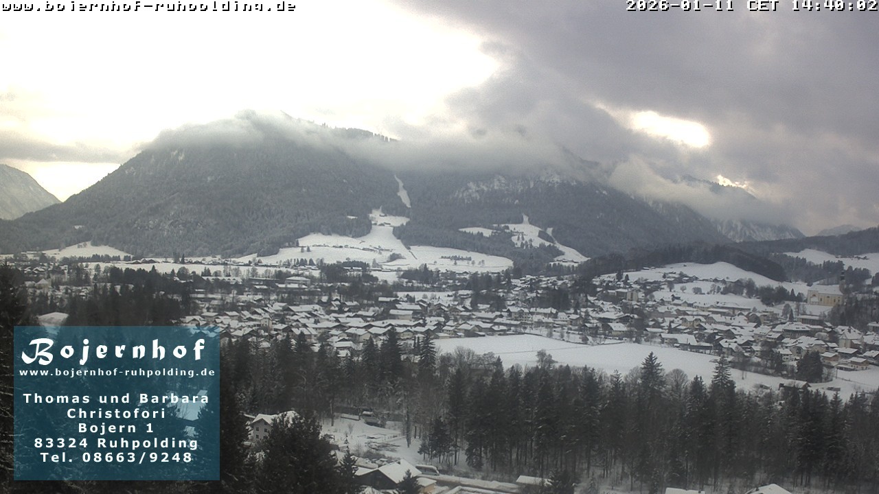 Archiv Foto Webcam Ruhpolding: Unterkunft Bojernhof