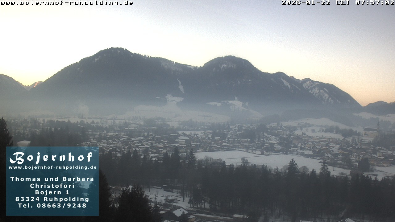 Archiv Foto Webcam Ruhpolding: Unterkunft Bojernhof