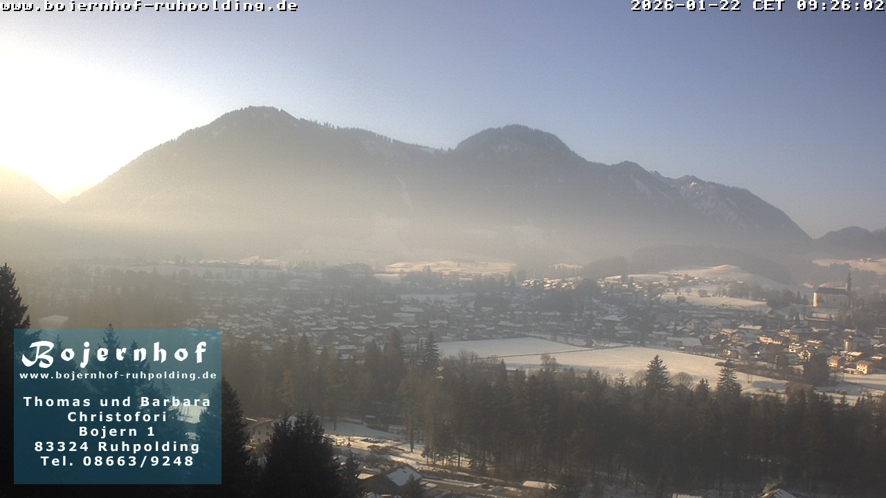 Archiv Foto Webcam Ruhpolding: Unterkunft Bojernhof