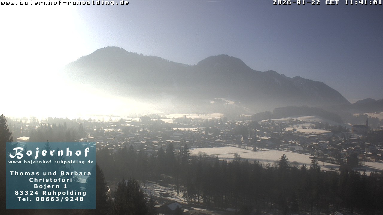 Archiv Foto Webcam Ruhpolding: Unterkunft Bojernhof