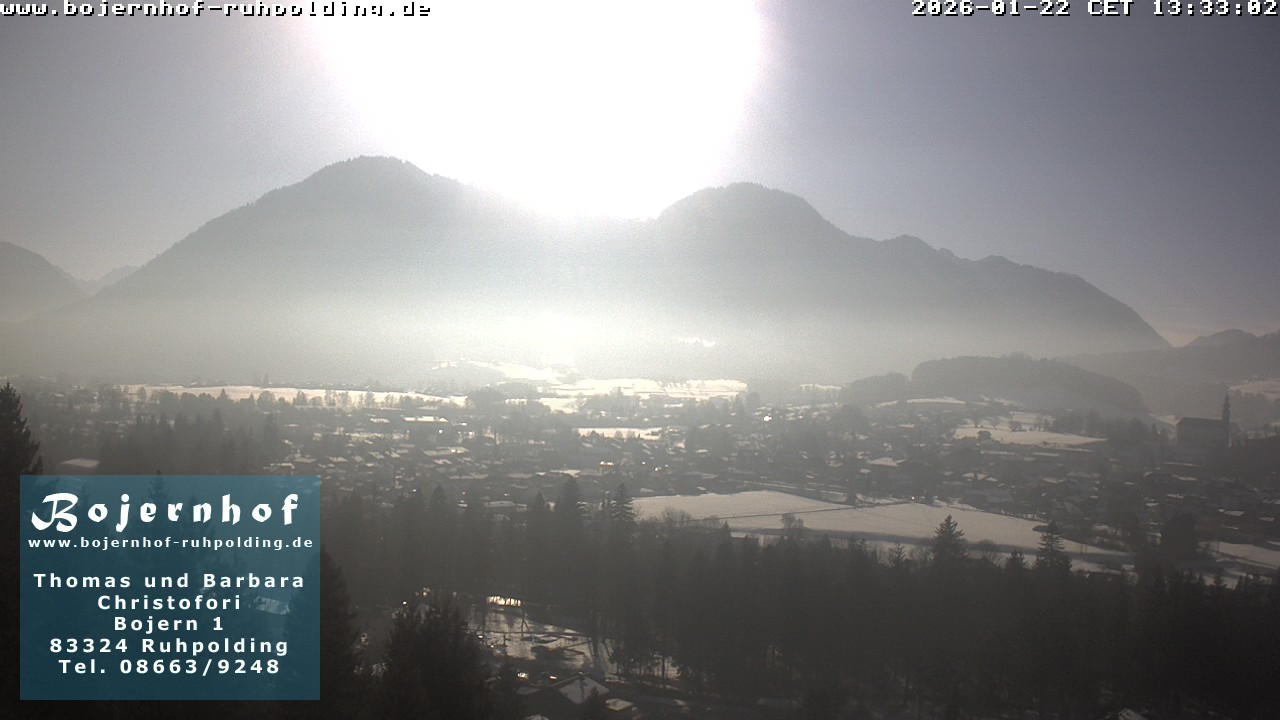 Archiv Foto Webcam Ruhpolding: Unterkunft Bojernhof