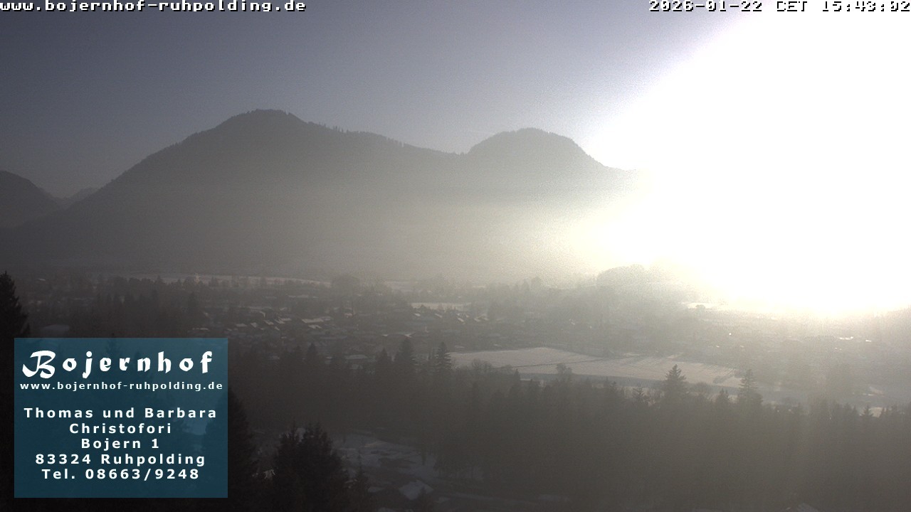 Archiv Foto Webcam Ruhpolding: Unterkunft Bojernhof