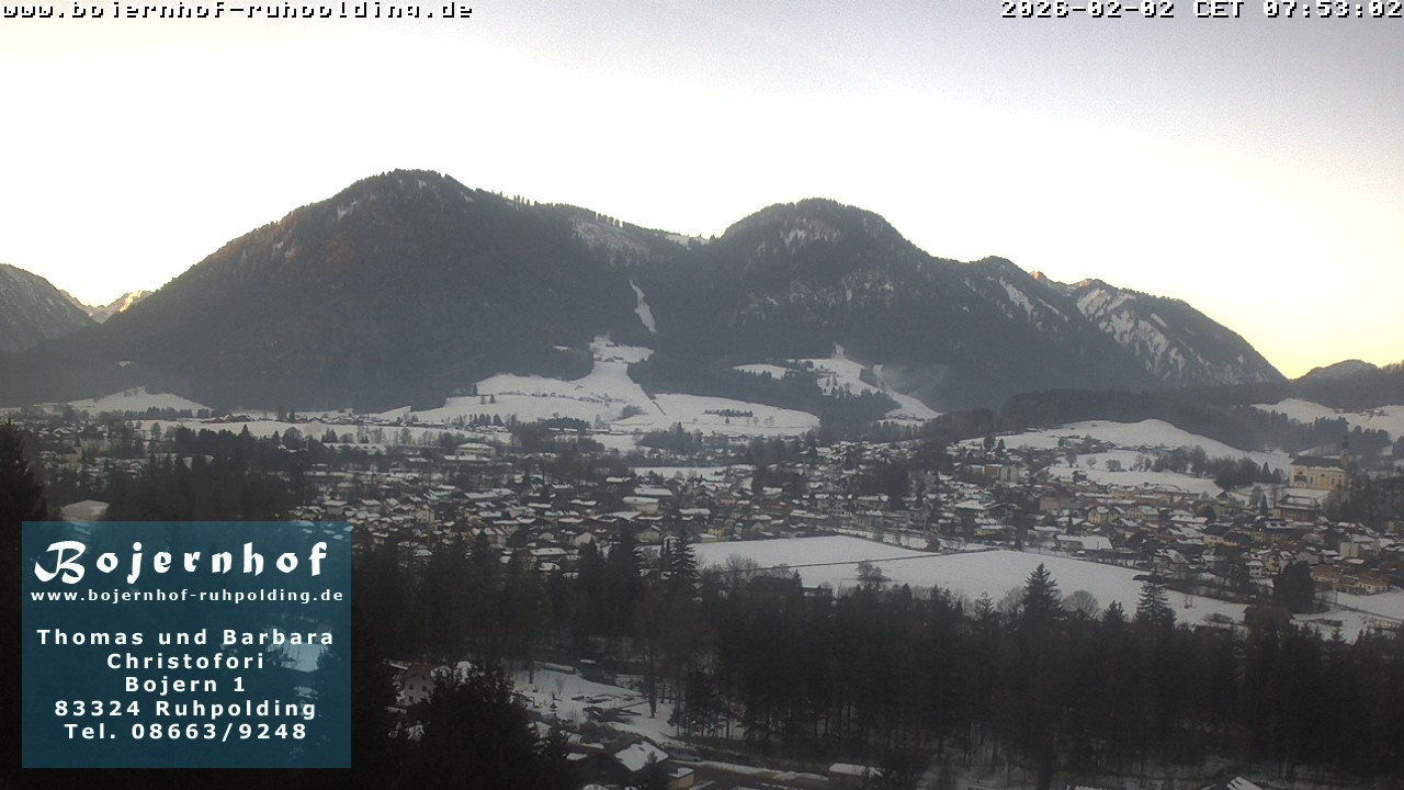 Archiv Foto Webcam Ruhpolding: Unterkunft Bojernhof