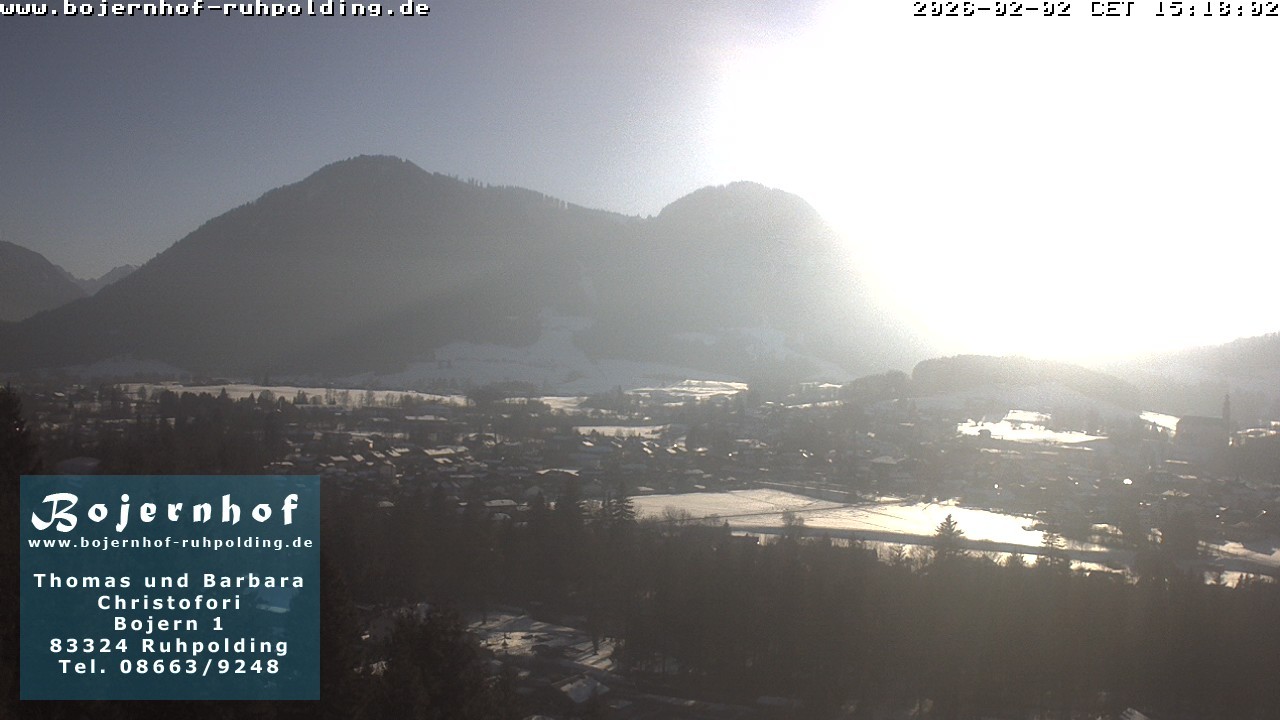 Archiv Foto Webcam Ruhpolding: Unterkunft Bojernhof