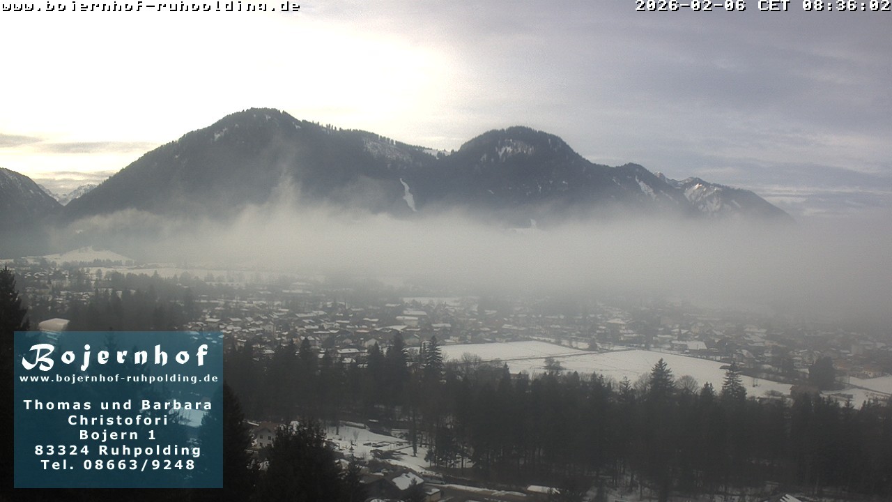 Archiv Foto Webcam Ruhpolding: Unterkunft Bojernhof