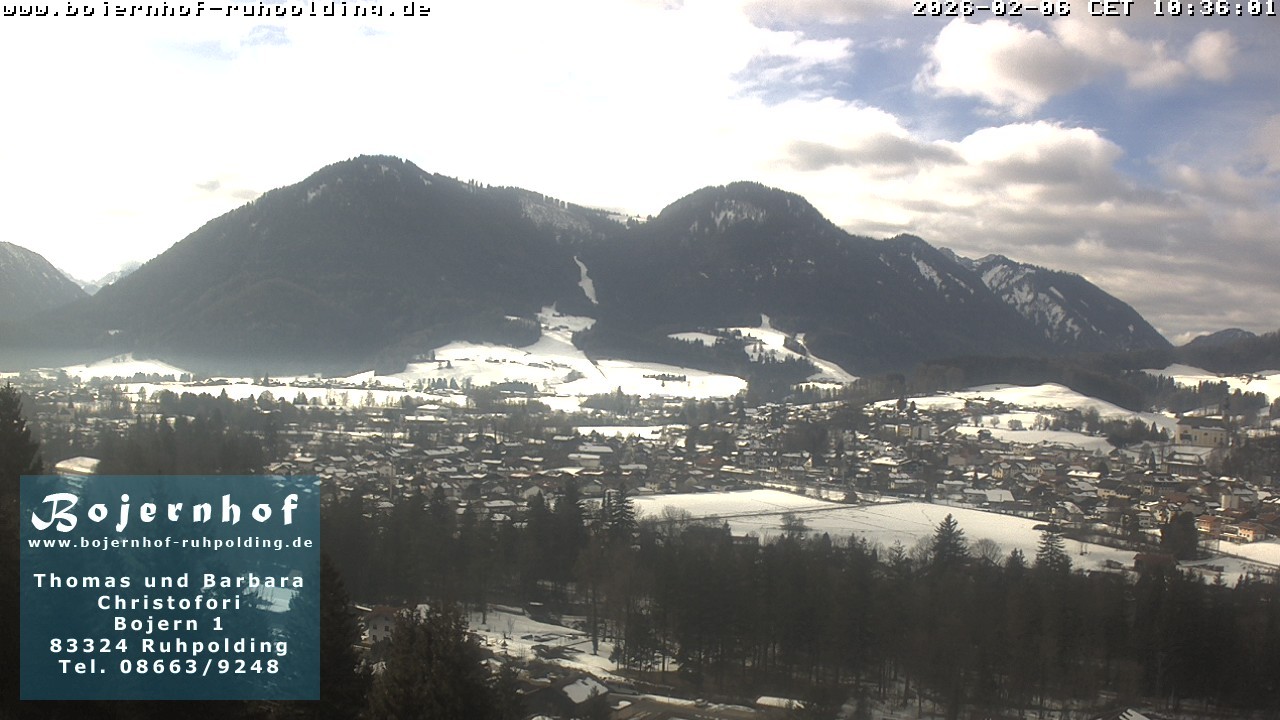 Archiv Foto Webcam Ruhpolding: Unterkunft Bojernhof