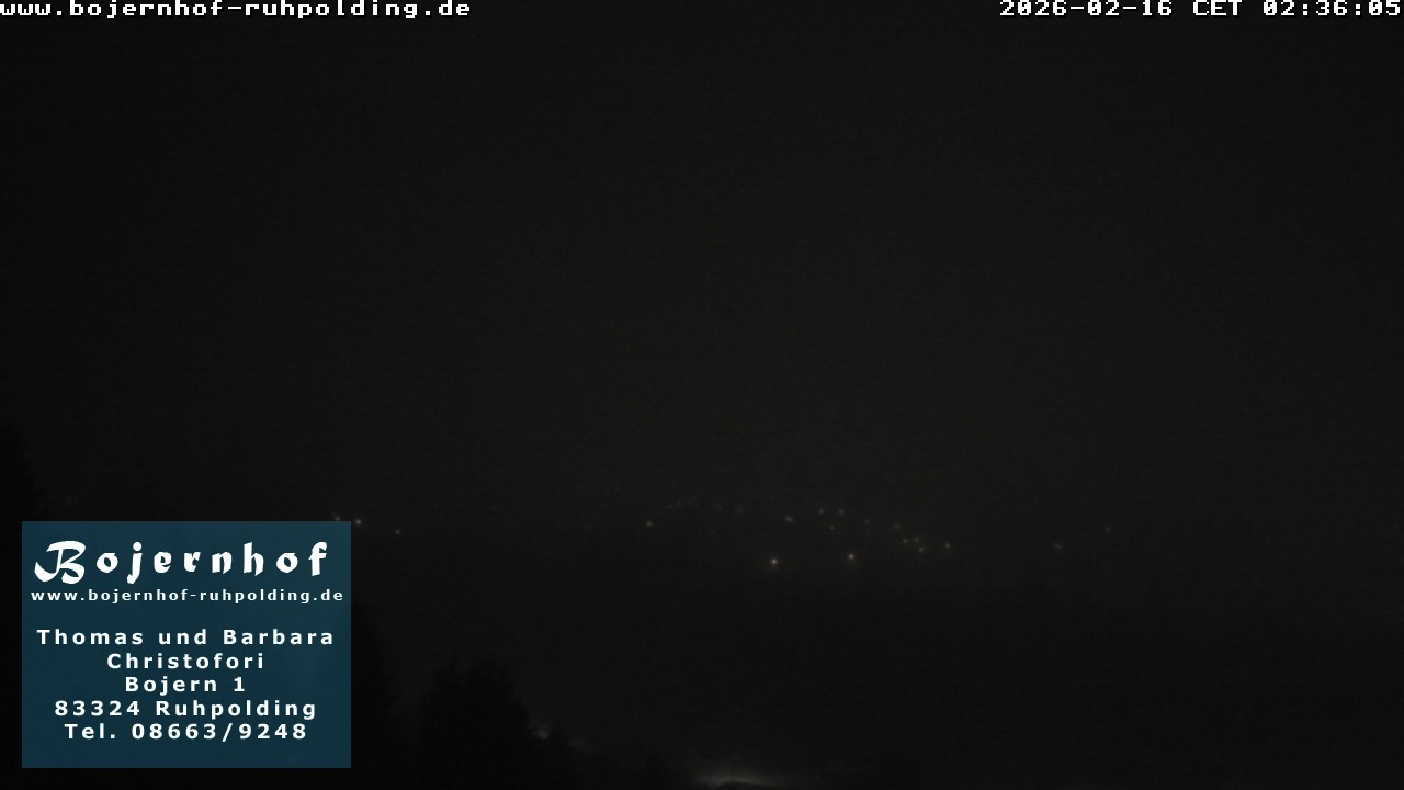 Archiv Foto Webcam Ruhpolding: Unterkunft Bojernhof