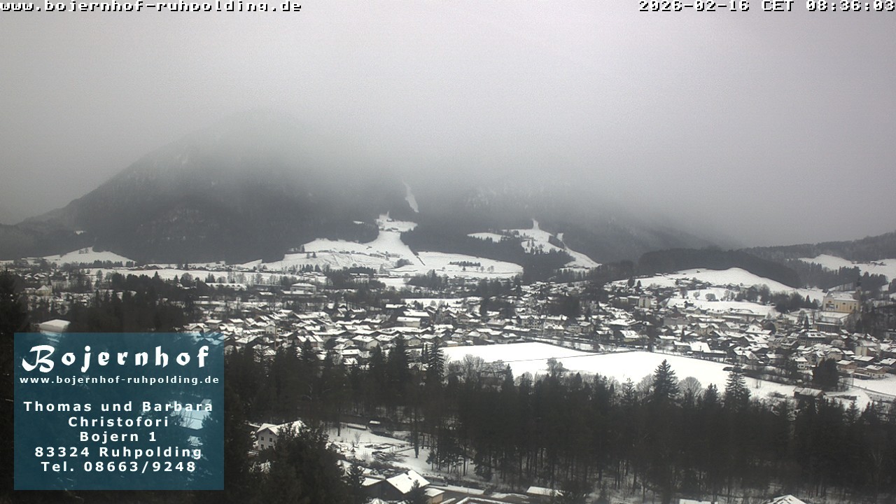 Archiv Foto Webcam Ruhpolding: Unterkunft Bojernhof