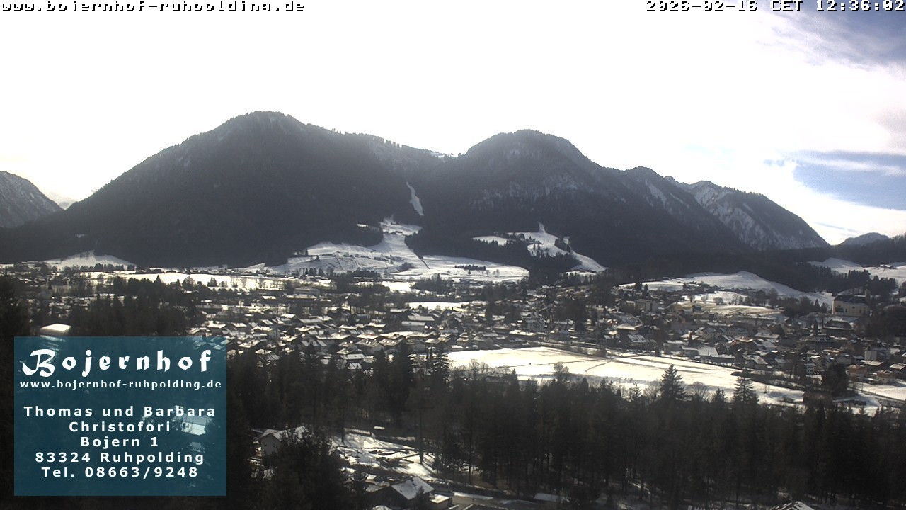 Archiv Foto Webcam Ruhpolding: Unterkunft Bojernhof