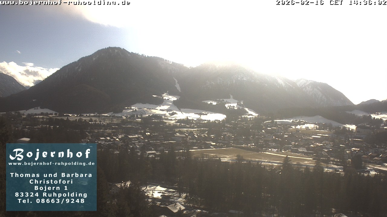 Archiv Foto Webcam Ruhpolding: Unterkunft Bojernhof