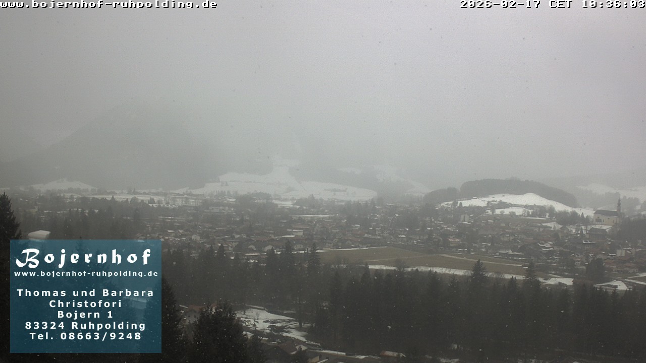 Archiv Foto Webcam Ruhpolding: Unterkunft Bojernhof