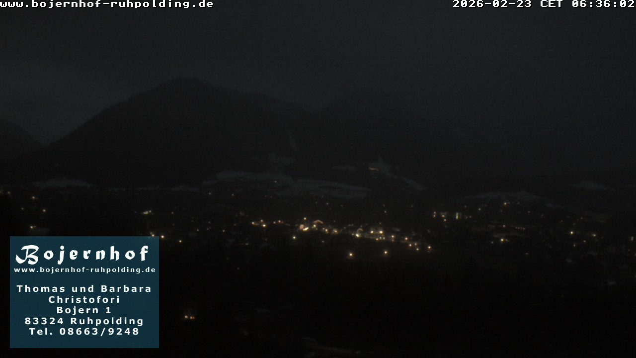 Archiv Foto Webcam Ruhpolding: Unterkunft Bojernhof