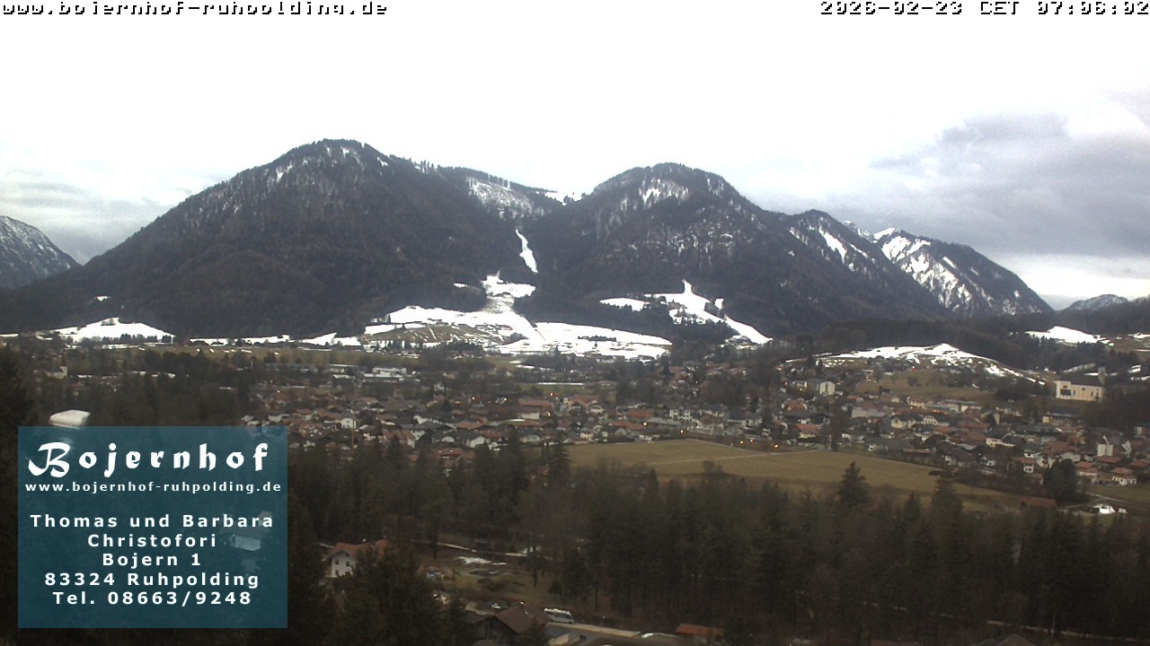 Archiv Foto Webcam Ruhpolding: Unterkunft Bojernhof
