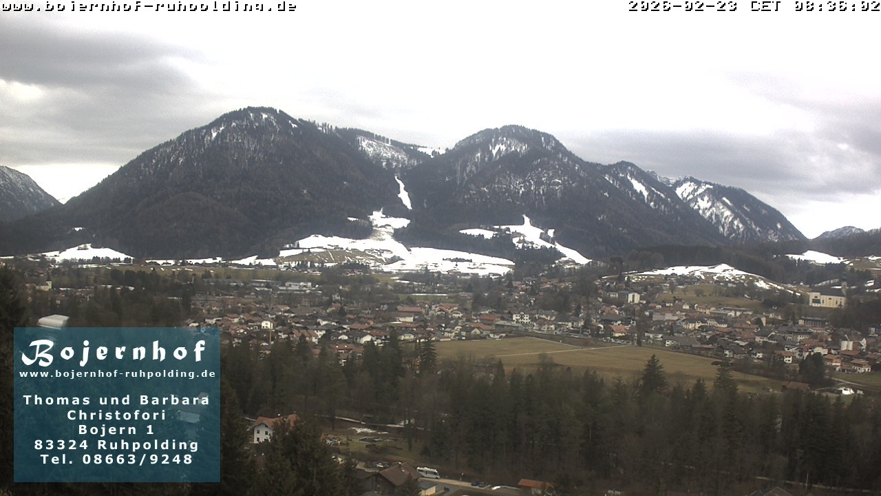 Archiv Foto Webcam Ruhpolding: Unterkunft Bojernhof