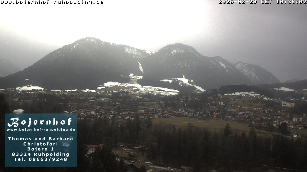 Archiv Foto Webcam Ruhpolding: Unterkunft Bojernhof