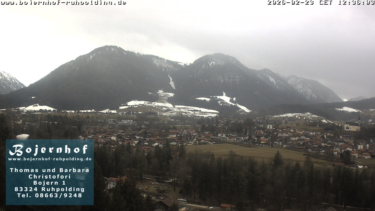 Archiv Foto Webcam Ruhpolding: Unterkunft Bojernhof