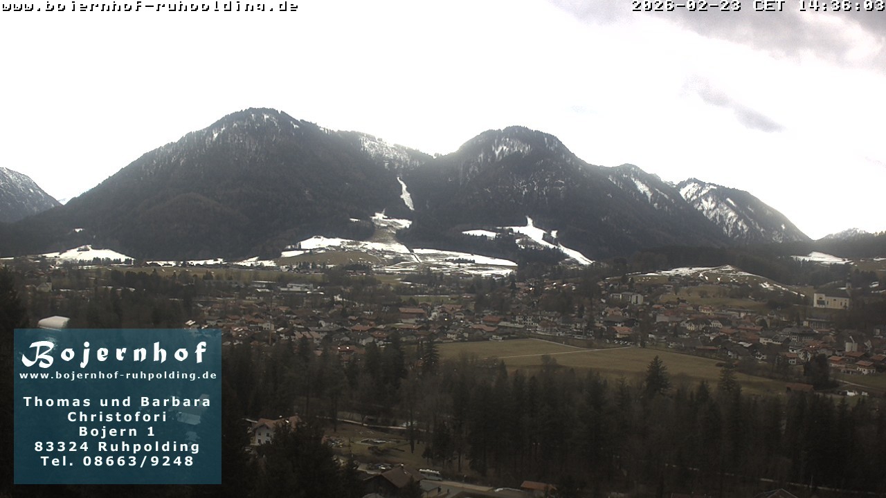 Archiv Foto Webcam Ruhpolding: Unterkunft Bojernhof