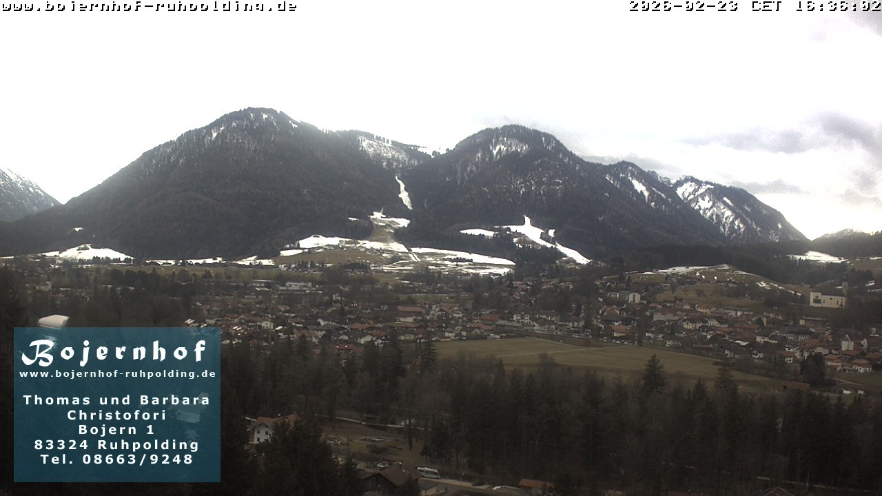 Archiv Foto Webcam Ruhpolding: Unterkunft Bojernhof