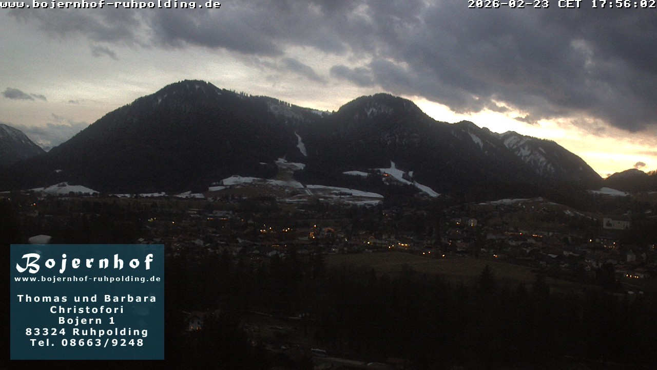 Archiv Foto Webcam Ruhpolding: Unterkunft Bojernhof