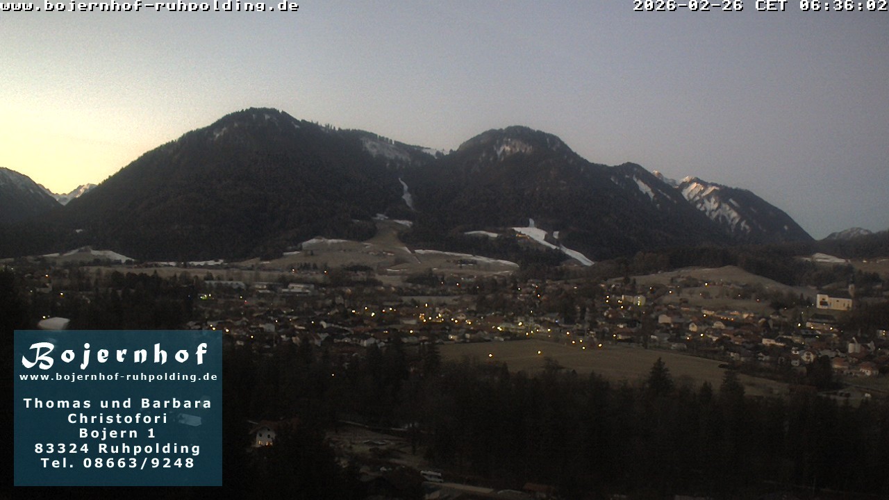 Archiv Foto Webcam Ruhpolding: Unterkunft Bojernhof