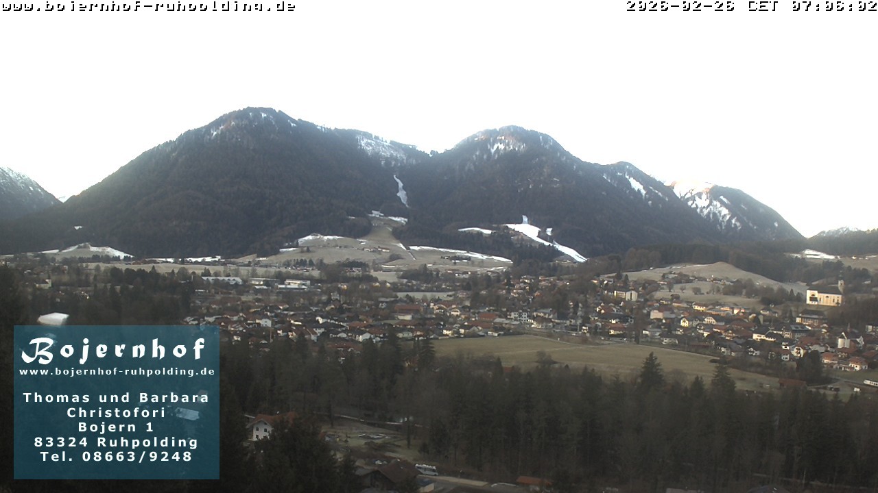 Archiv Foto Webcam Ruhpolding: Unterkunft Bojernhof
