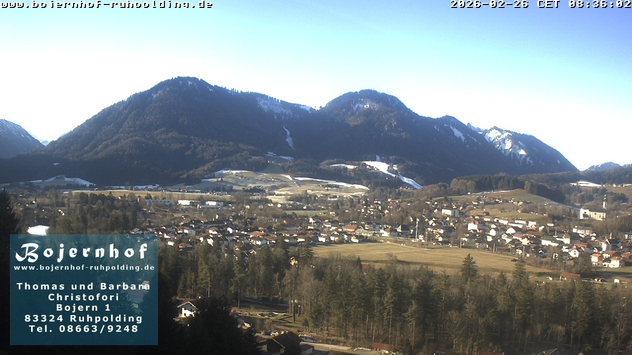 Archiv Foto Webcam Ruhpolding: Unterkunft Bojernhof