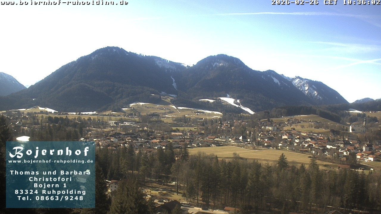 Archiv Foto Webcam Ruhpolding: Unterkunft Bojernhof