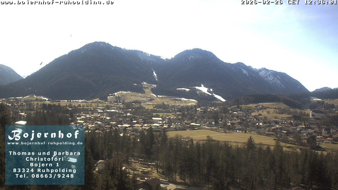 Archiv Foto Webcam Ruhpolding: Unterkunft Bojernhof