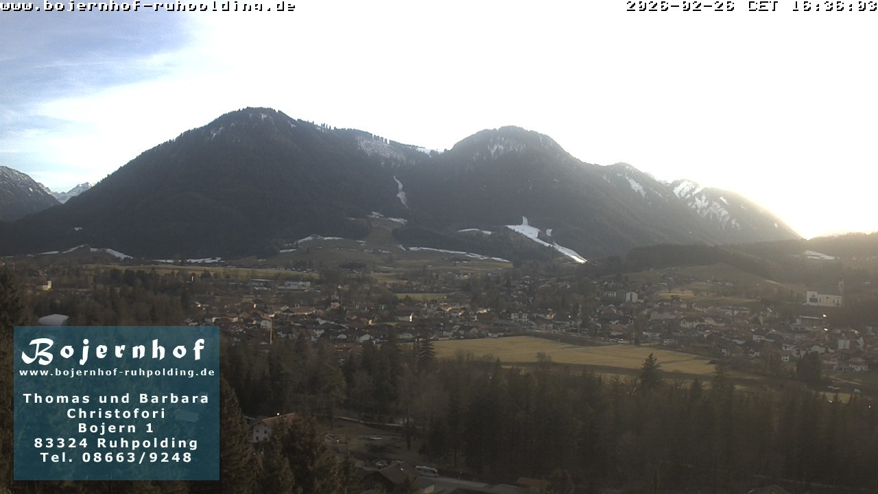 Archiv Foto Webcam Ruhpolding: Unterkunft Bojernhof