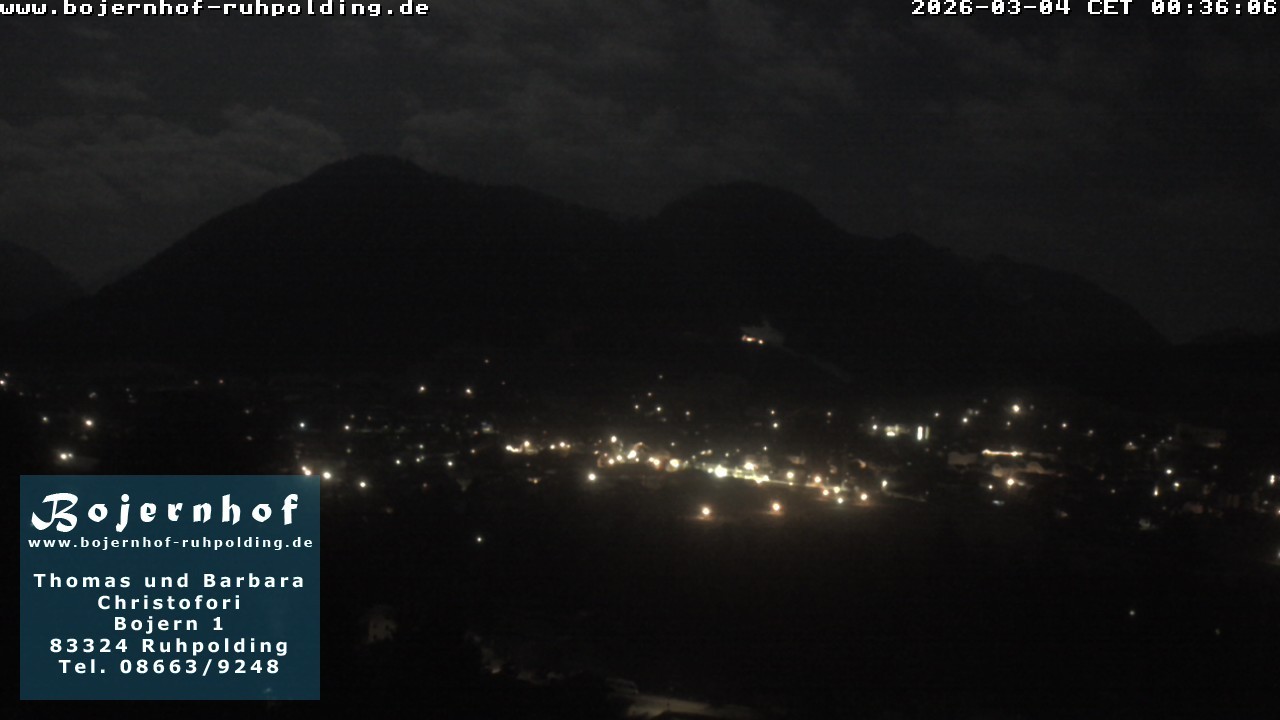 Archiv Foto Webcam Ruhpolding: Unterkunft Bojernhof