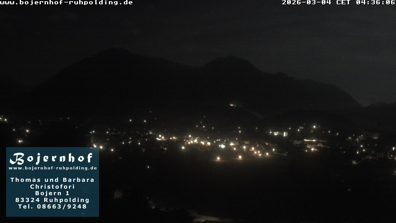 Archiv Foto Webcam Ruhpolding: Unterkunft Bojernhof