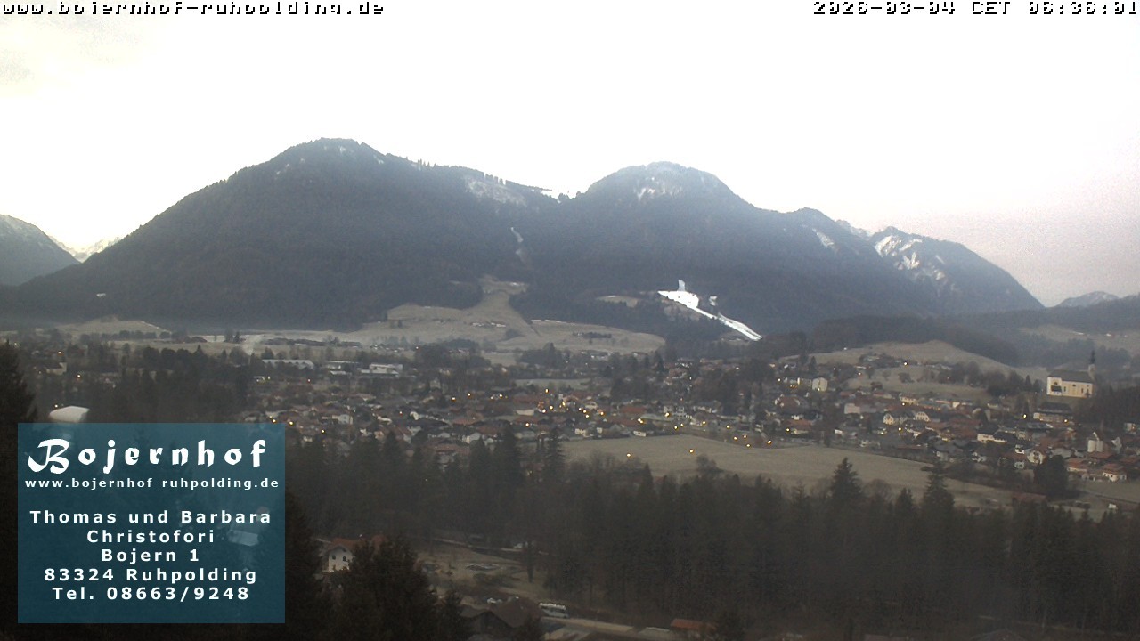 Archiv Foto Webcam Ruhpolding: Unterkunft Bojernhof