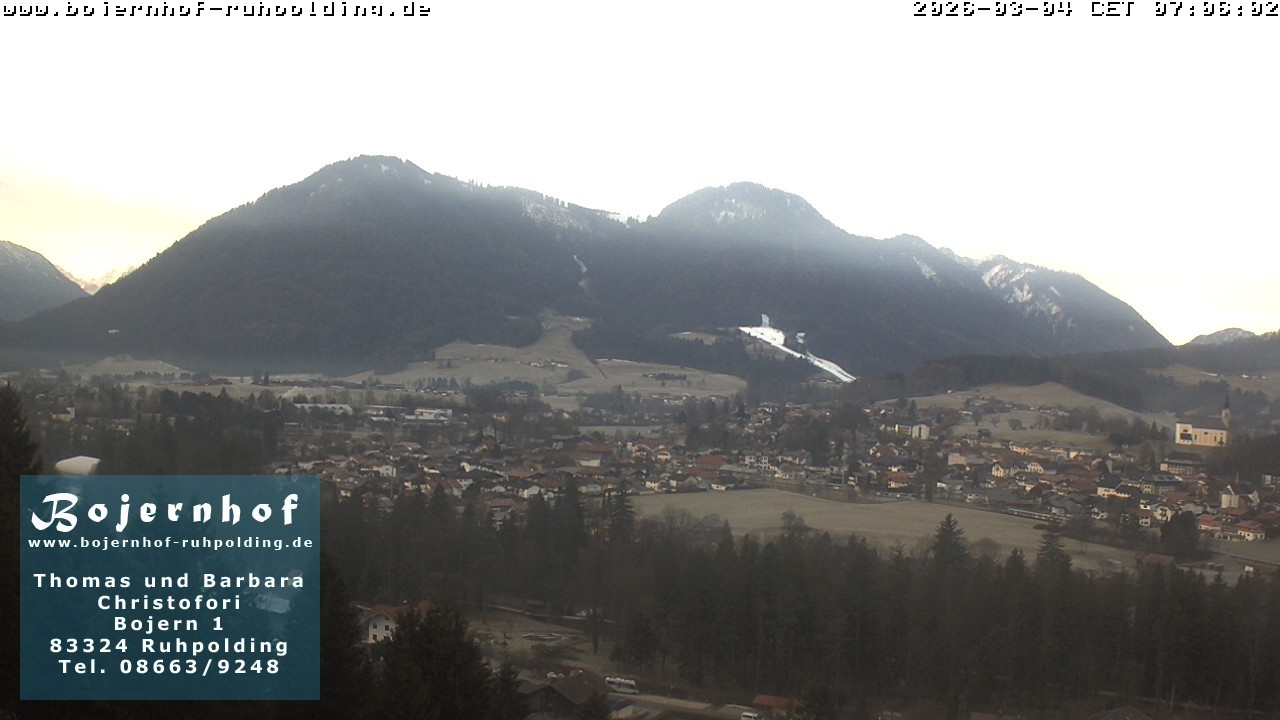 Archiv Foto Webcam Ruhpolding: Unterkunft Bojernhof