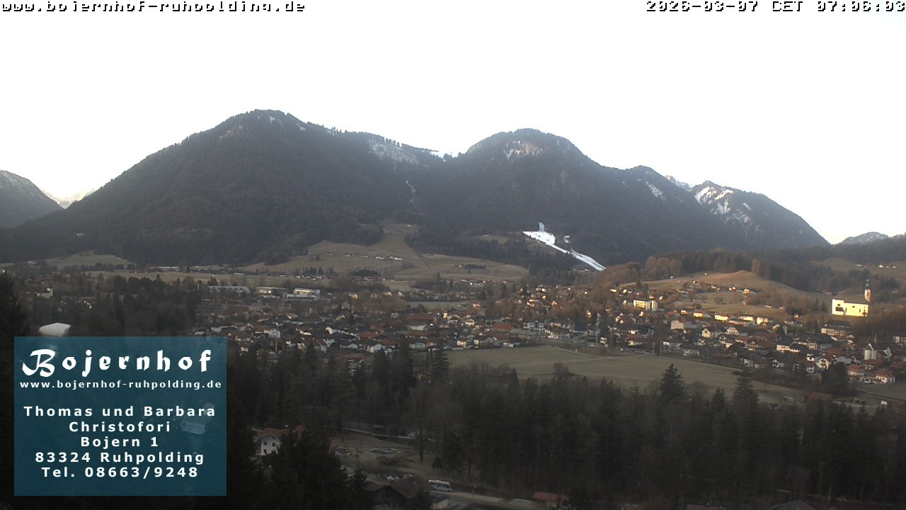 Archiv Foto Webcam Ruhpolding: Unterkunft Bojernhof