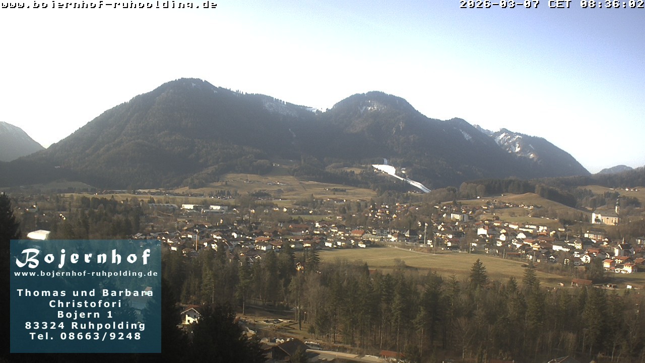 Archiv Foto Webcam Ruhpolding: Unterkunft Bojernhof