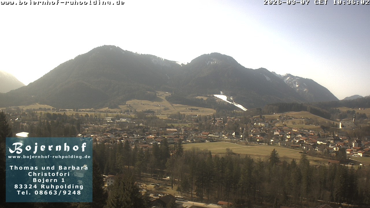 Archiv Foto Webcam Ruhpolding: Unterkunft Bojernhof