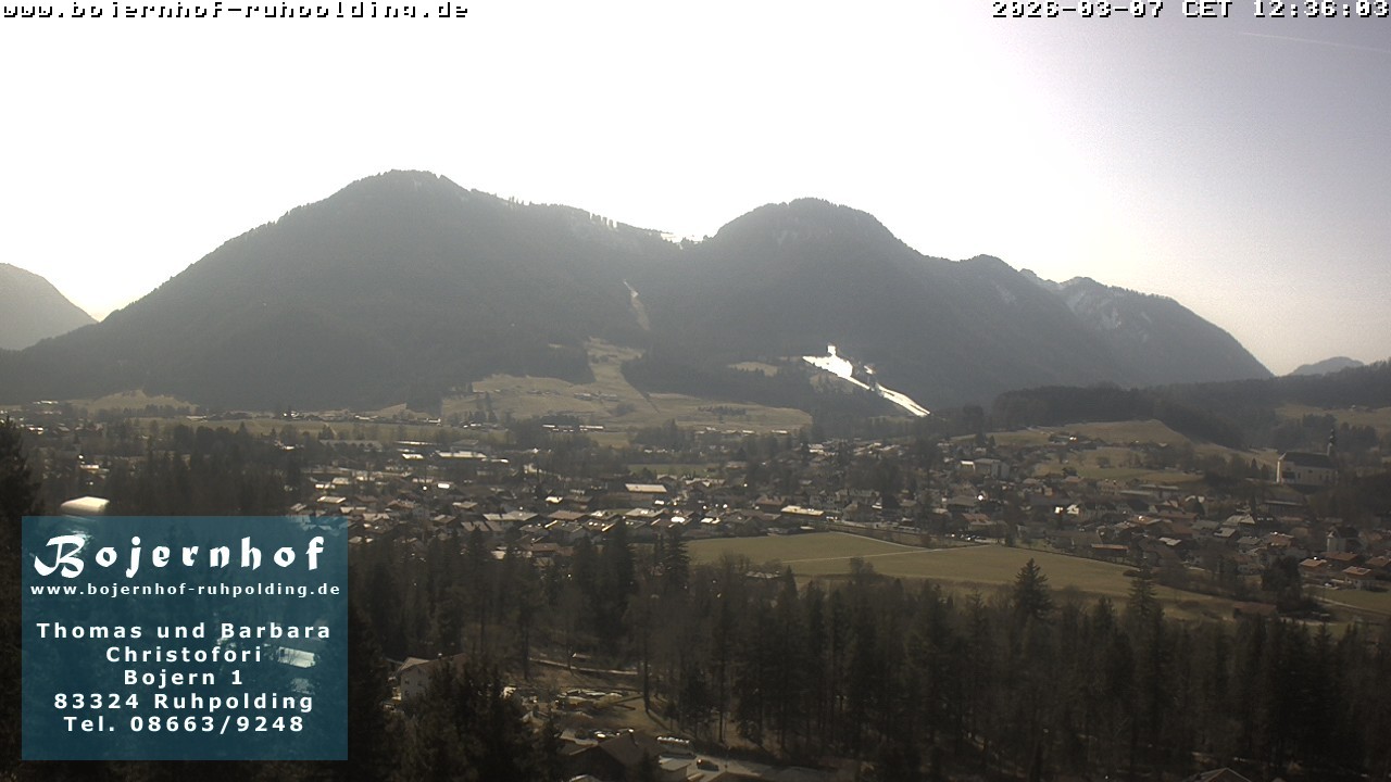 Archiv Foto Webcam Ruhpolding: Unterkunft Bojernhof